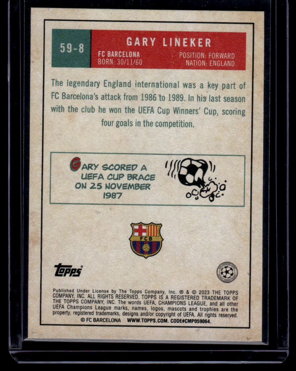 2022-23 Topps UEFA Club Competitions #59-8 Gary Lineker 1959 Topps