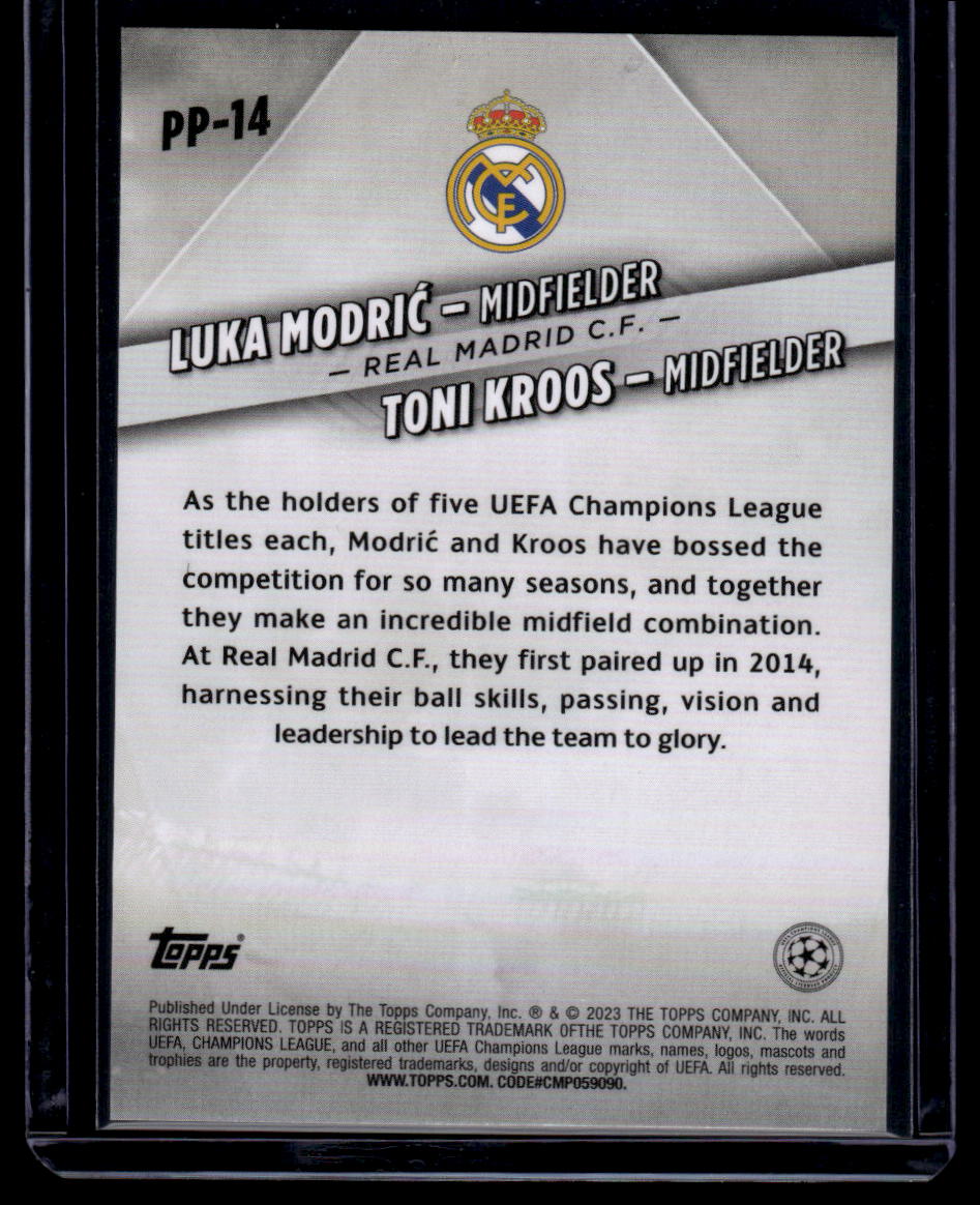 2022-23 Topps UEFA Club C. Toni Kroos / Luka Modrić Premium Partnerships