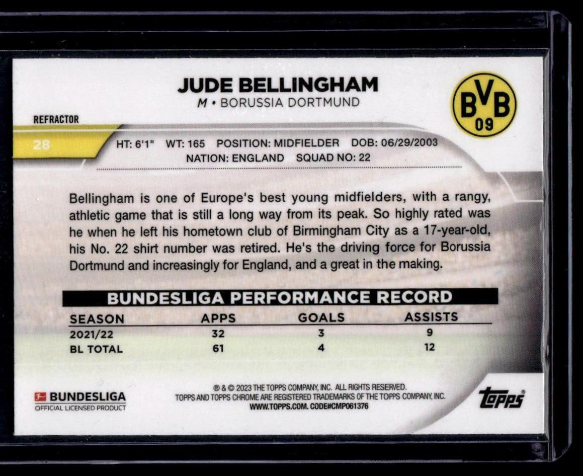 2022-23 Topps Chrome Bundesliga #28 Jude Bellingham Refractor