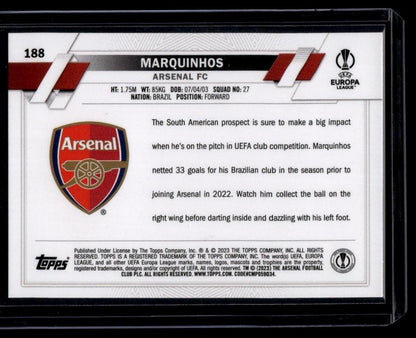 2022-23 Topps UEFA Club Competitions #188 Marquinhos