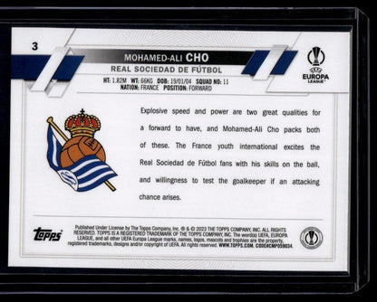 2022-23 Topps UEFA Club Competitions #3 Mohamed-Ali Cho