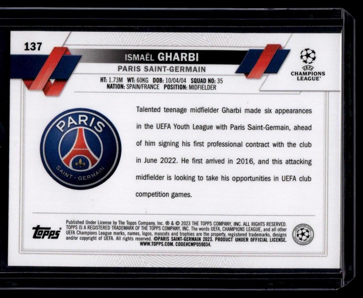 2022-23 Topps UEFA Club Competitions #137 Ismaël Gharbi