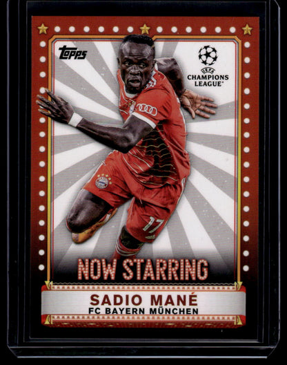 2022-23 Topps UEFA Club Competitions #NS-5 Sadio Mané Now Starring