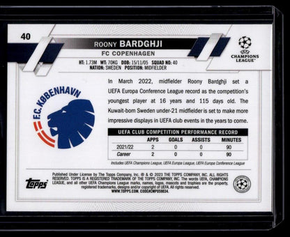 2022-23 Topps UEFA Club Competitions 1st Edition #40 Roony Bardghji