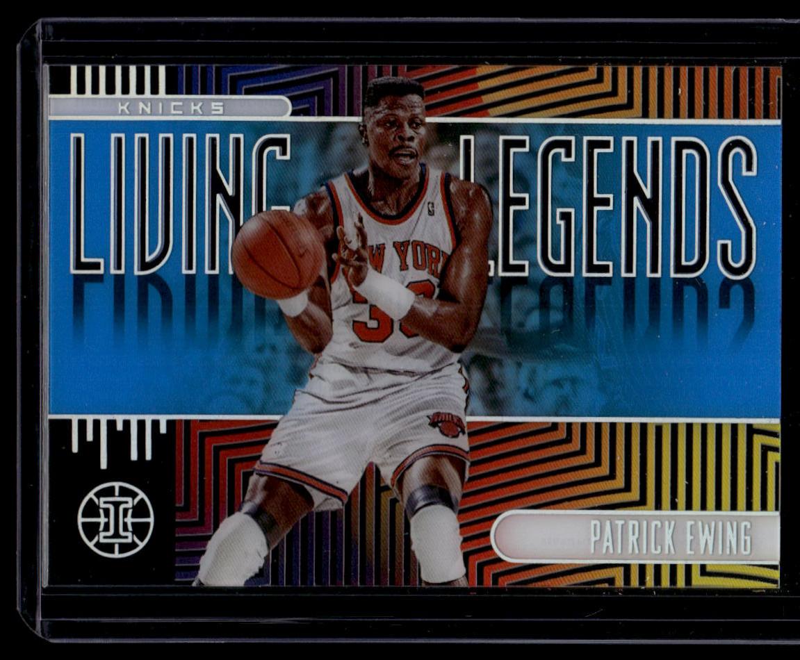 2019-20 Panini Illusions #17 Patrick Ewing Living Legends Sapphire