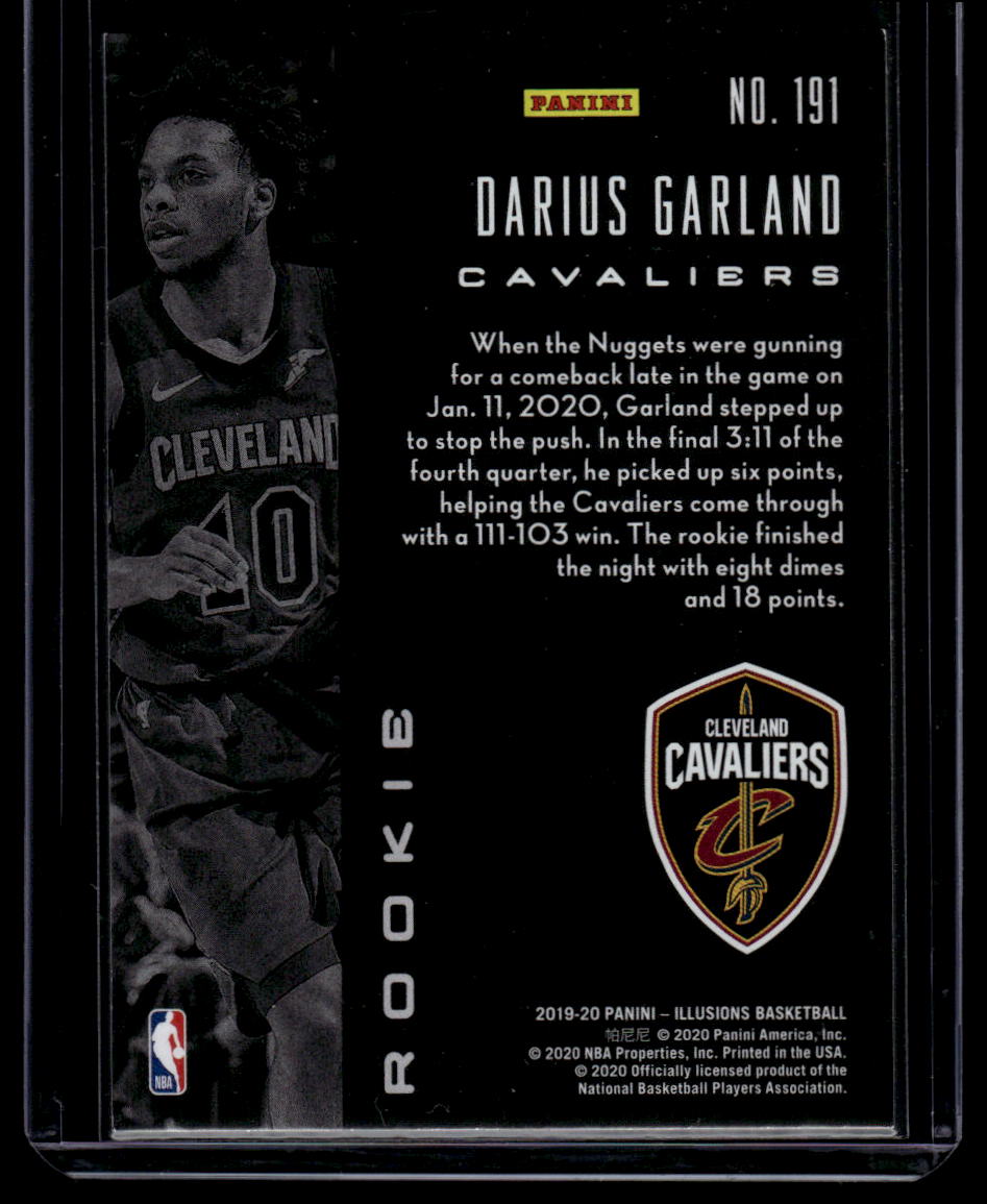 2019-20 Panini Illusions #191 Darius Garland