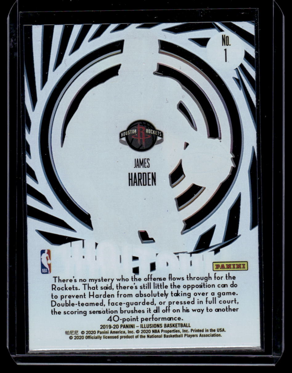 2019-20 Panini Illusions #1 James Harden Mystique Sapphire