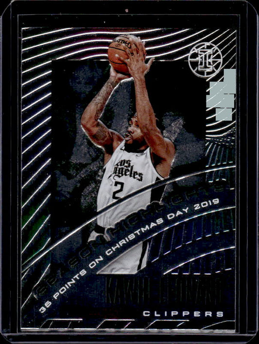 2019-20 Panini Illusions #8 Kawhi Leonard Season Highlights