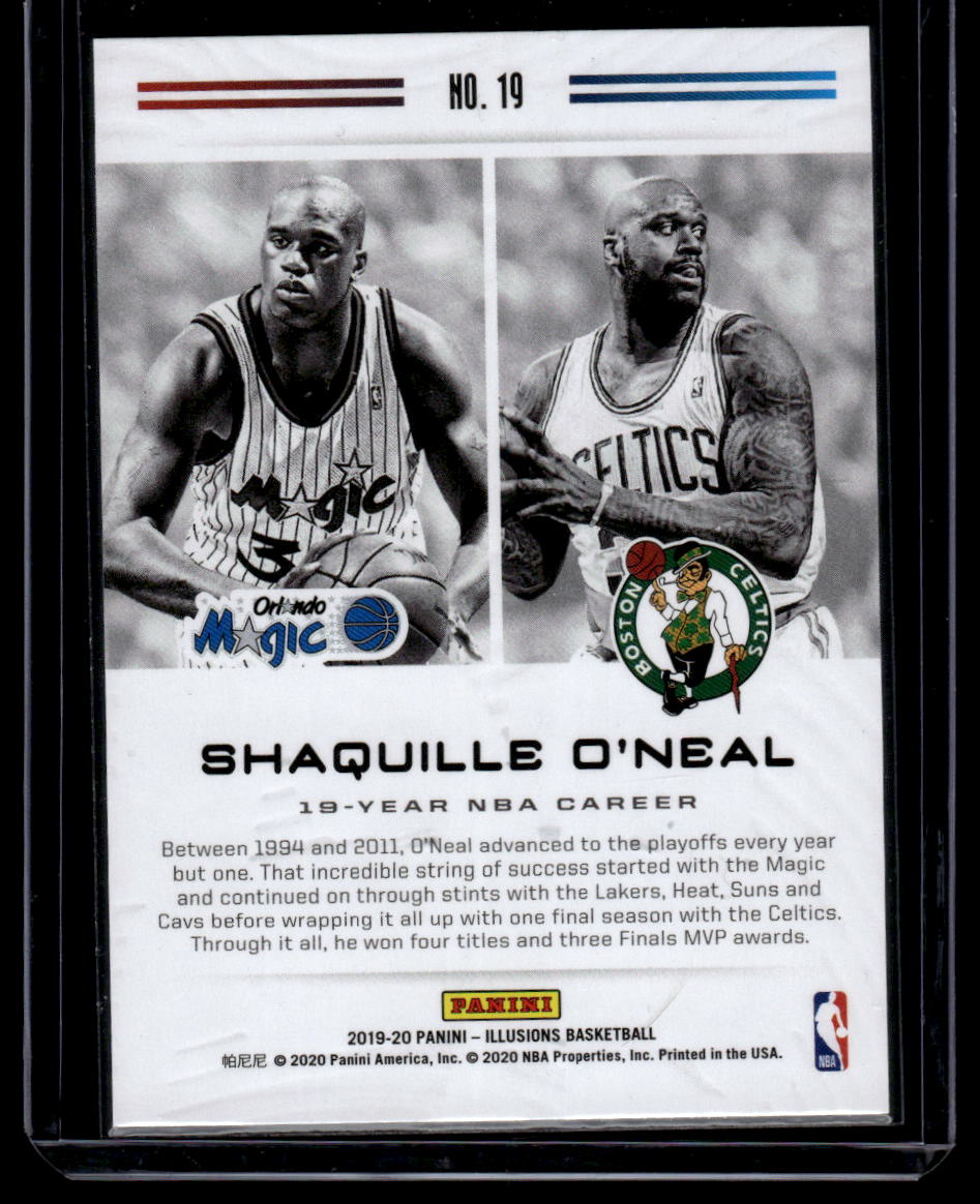 2019-20 Panini Illusions #19 Shaquille O'Neal Career Lineage