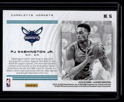 2019-20 Panini Illusions #16 PJ Washington Jr. Instant Impact Emerald