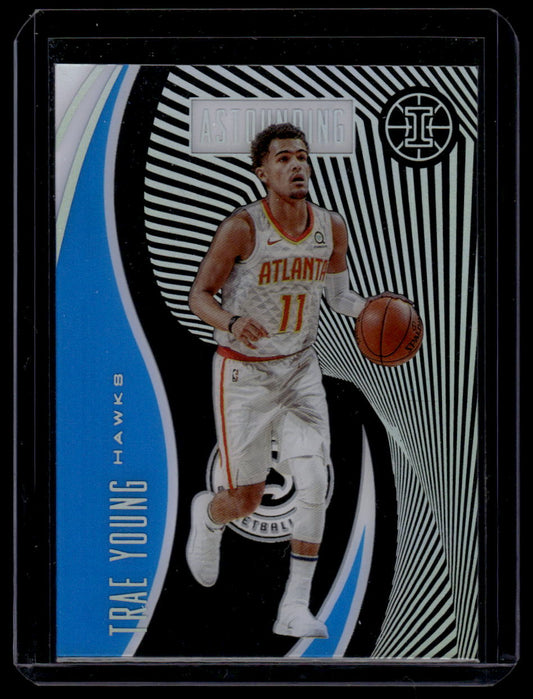 2019-20 Panini Illusions #20 Trae Young Astounding Sapphire