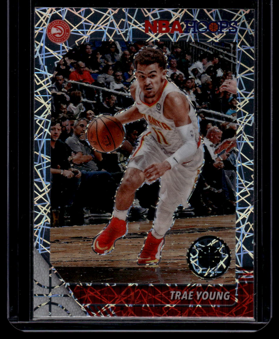 2019-20 Hoops Premium Stock #1 Trae Young Prizms Silver Laser