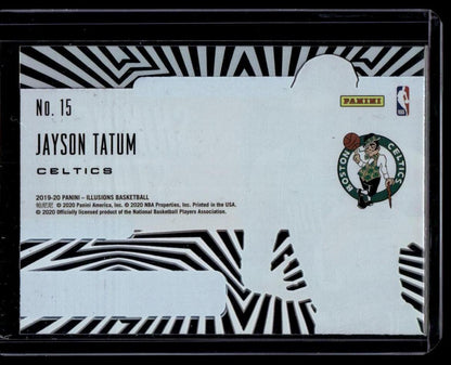 2019-20 Panini Illusions #15 Jayson Tatum Shining Stars Sapphire