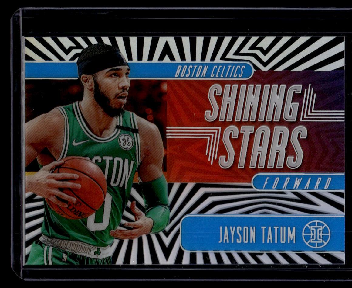 2019-20 Panini Illusions #15 Jayson Tatum Shining Stars Sapphire