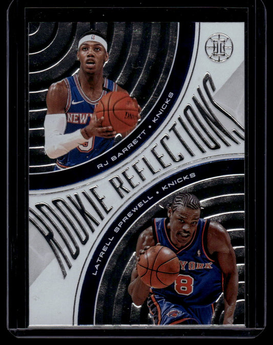 2019-20 Panini Illusions #1 Latrell Sprewell / RJ Barrett Rookie Reflections