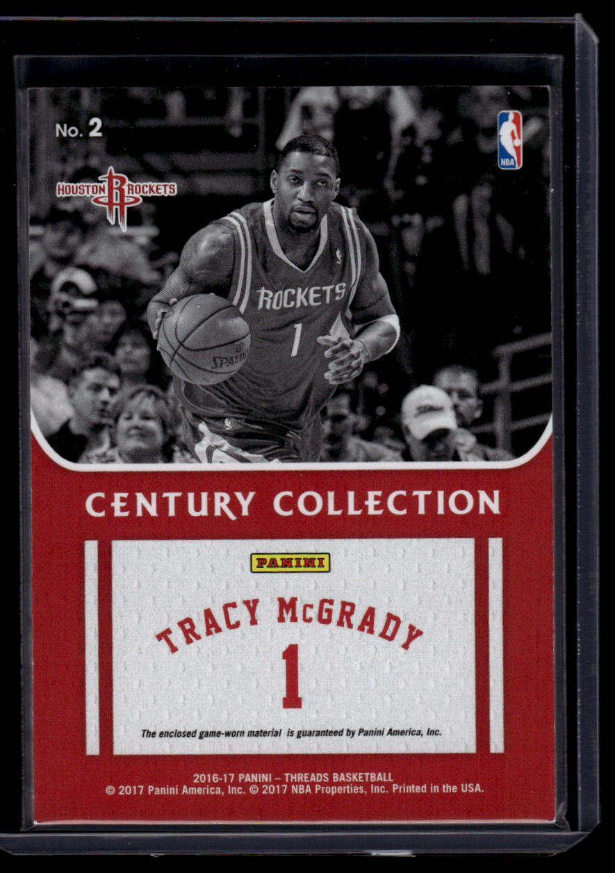 2016-17 Panini Threads #2 Tracy McGrady Century Collection Materials #/99