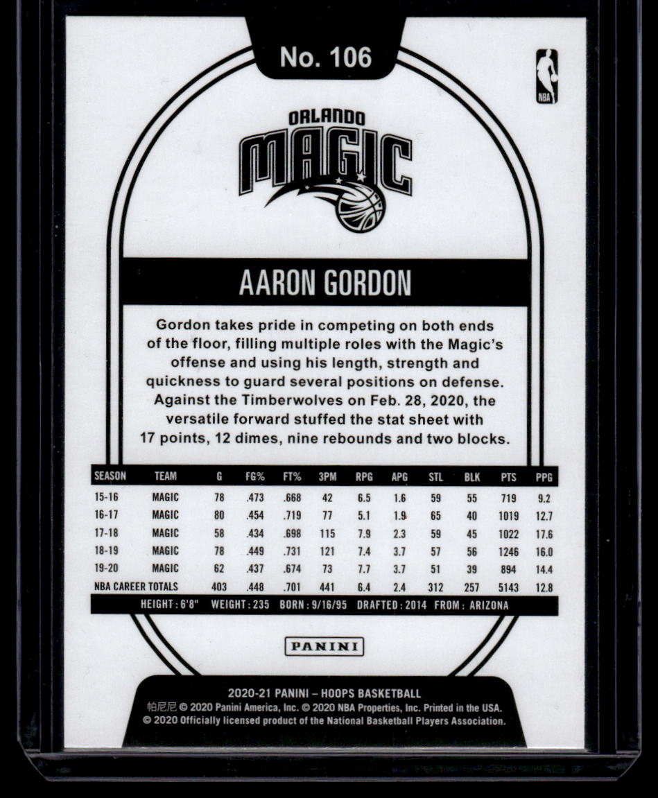 2020-21 Hoops #106 Aaron Gordon