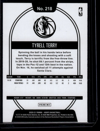 2020-21 Hoops #218 Tyrell Terry