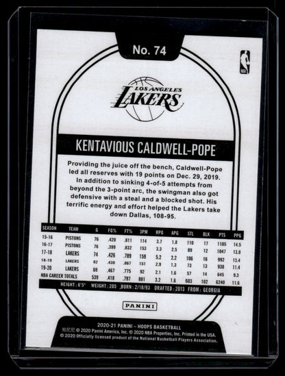 2020-21 Hoops #74 Kentavious Caldwell-Pope