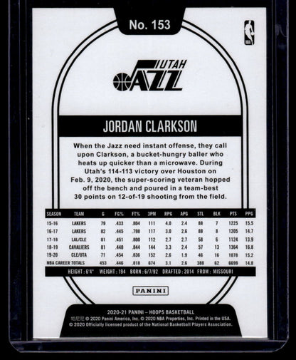 2020-21 Hoops #153 Jordan Clarkson