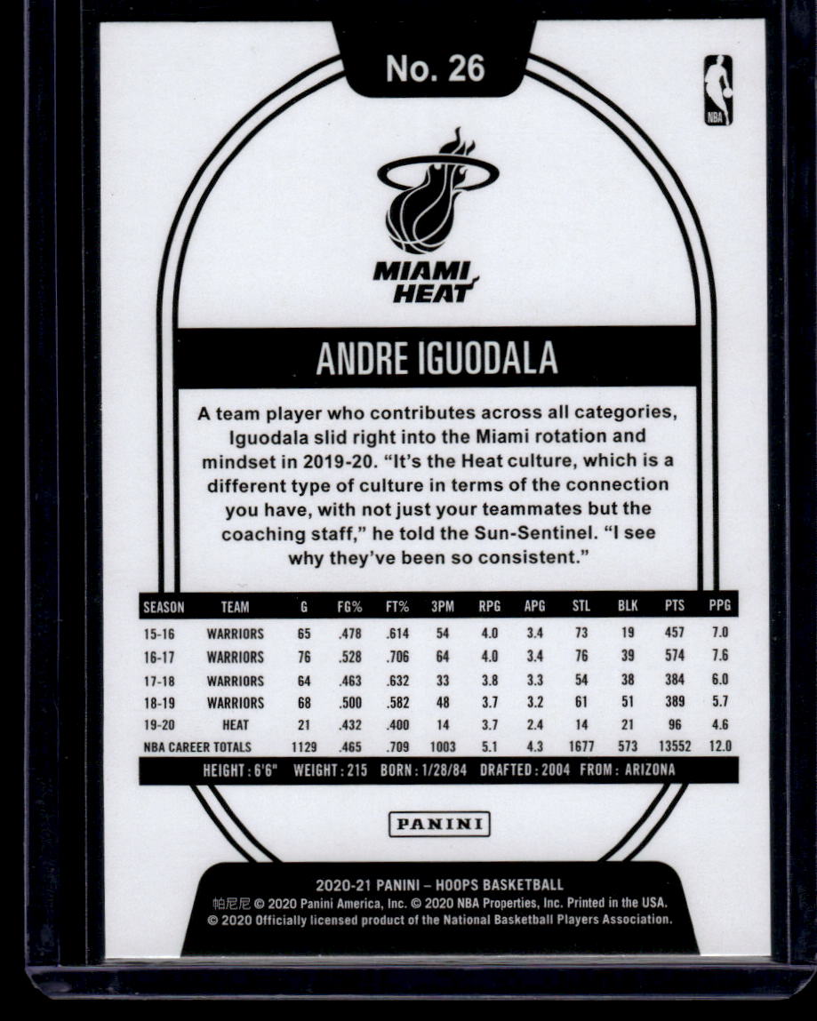 2020-21 Hoops #26 Andre Iguodala