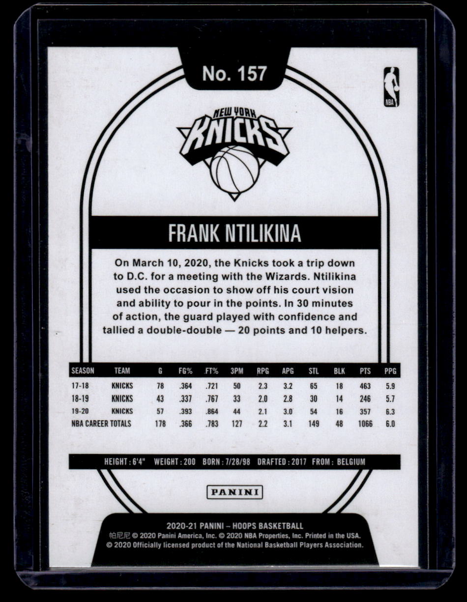 2020-21 Hoops #157 Frank Ntilikina