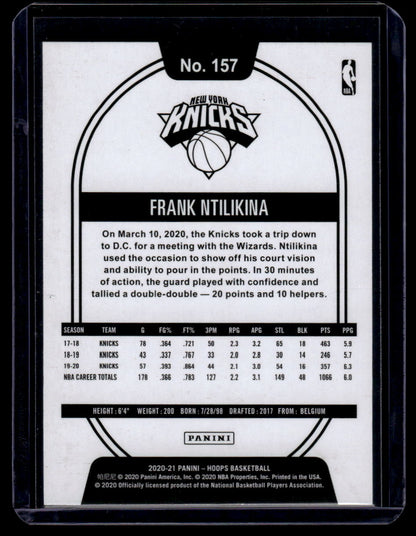 2020-21 Hoops #157 Frank Ntilikina