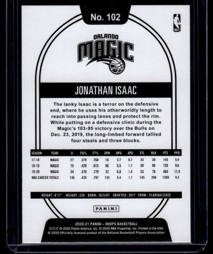 2020-21 Hoops #102 Jonathan Isaac
