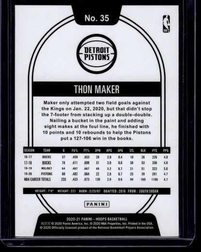 2020-21 Hoops #35 Thon Maker