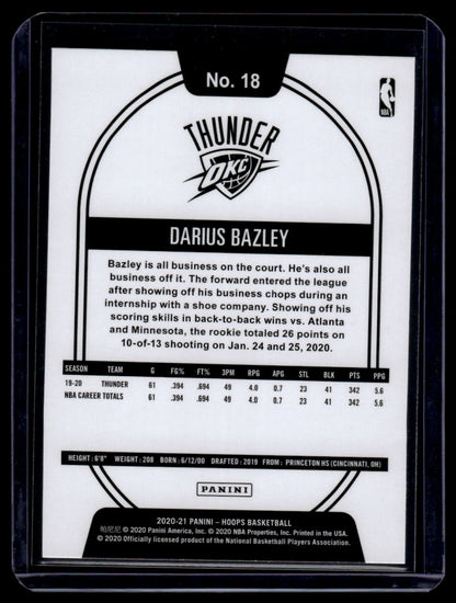 2020-21 Hoops #18 Darius Bazley