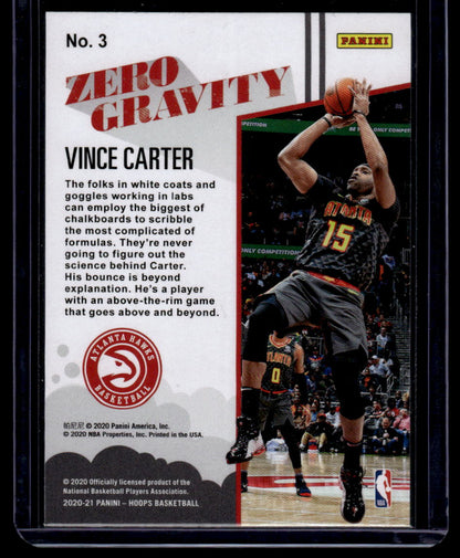 2020-21 Hoops #3 Vince Carter Zero Gravity