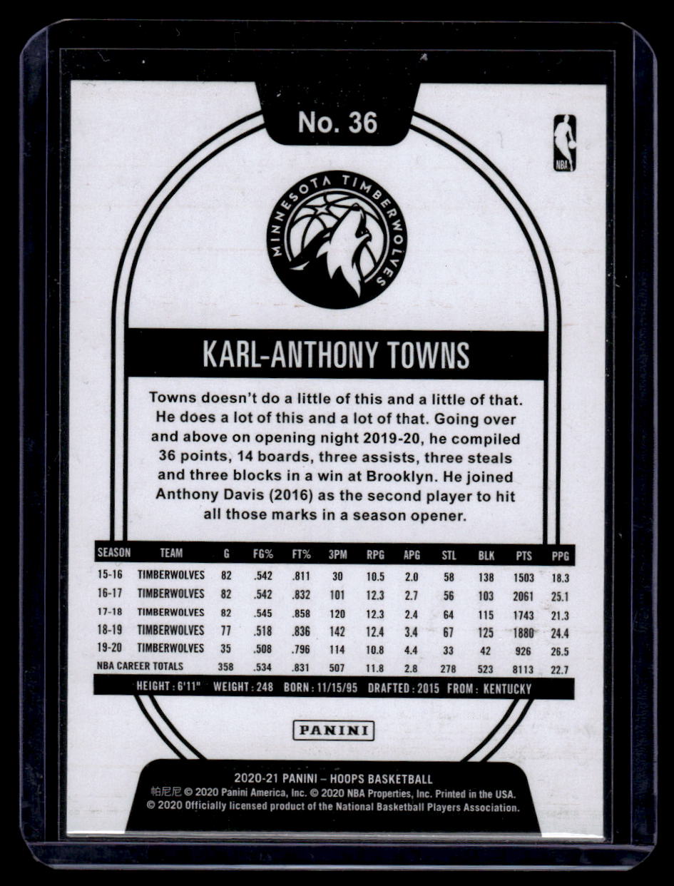 2020-21 Hoops #36 Karl-Anthony Towns