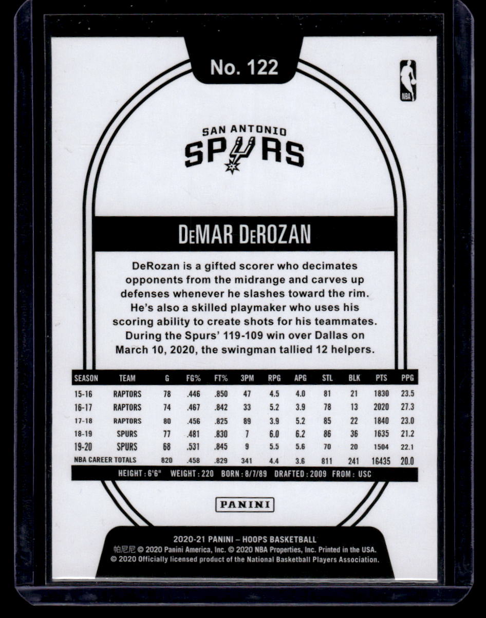 2020-21 Hoops #122 DeMar DeRozan