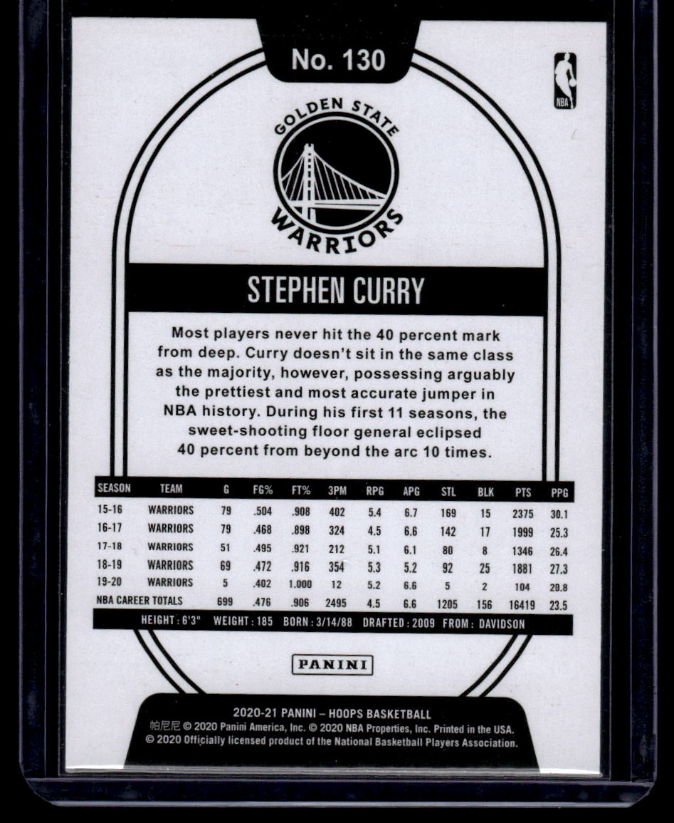 2020-21 Hoops #130 Stephen Curry