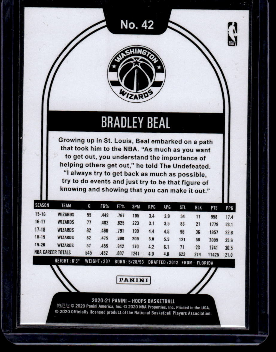 2020-21 Hoops #42 Bradley Beal