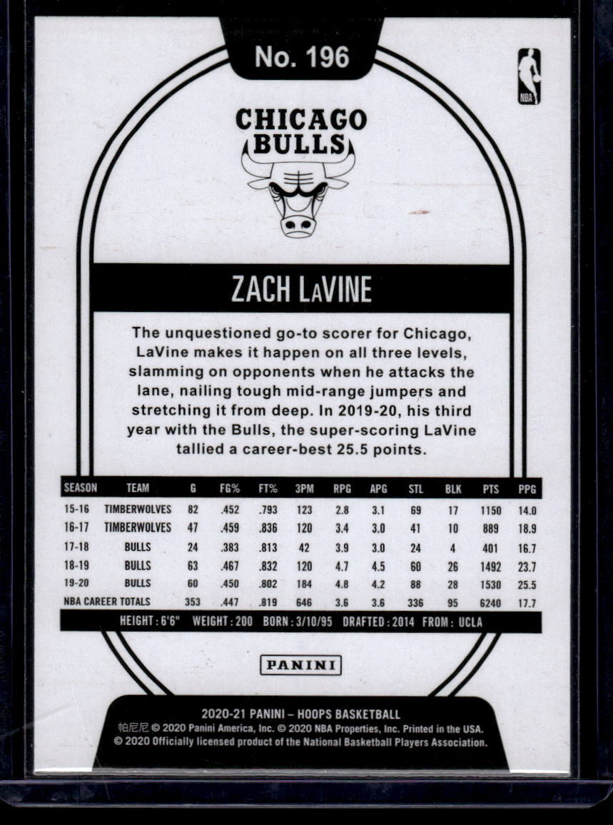 2020-21 Hoops #196 Zach LaVine