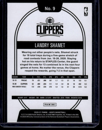 2020-21 Hoops #9 Landry Shamet