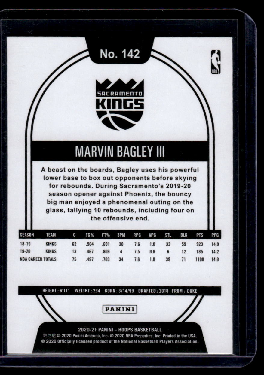 2020-21 Hoops #142 Marvin Bagley III