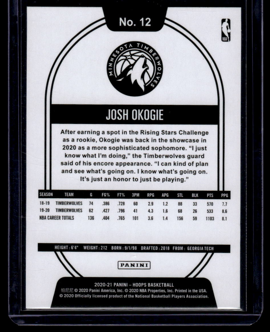 2020-21 Hoops #12 Josh Okogie