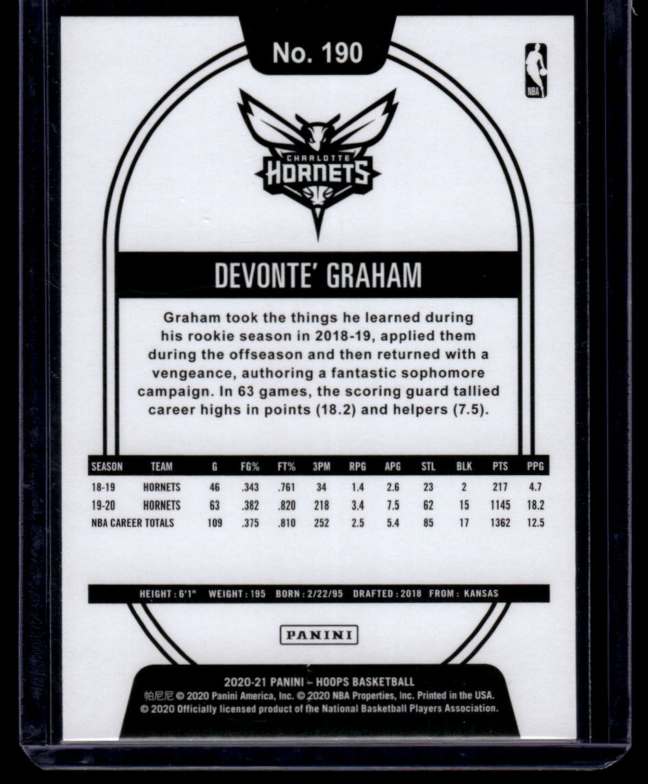 2020-21 Hoops #190 Devonte' Graham