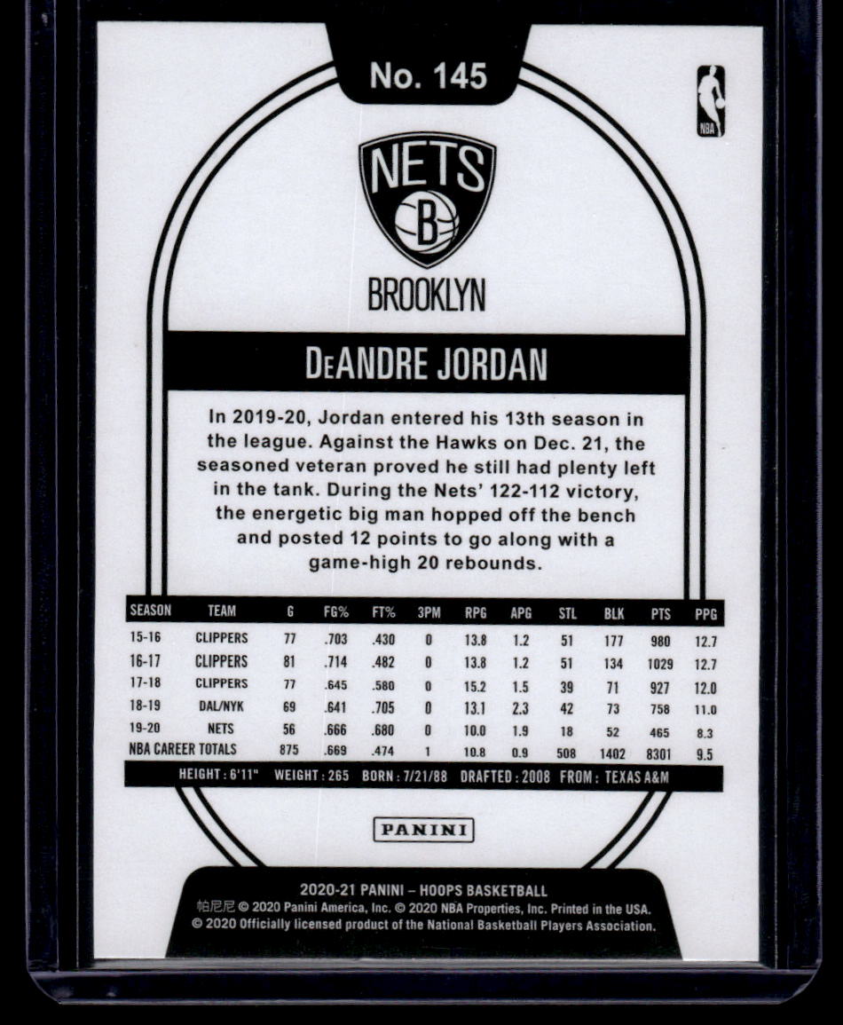 2020-21 Hoops #145 DeAndre Jordan