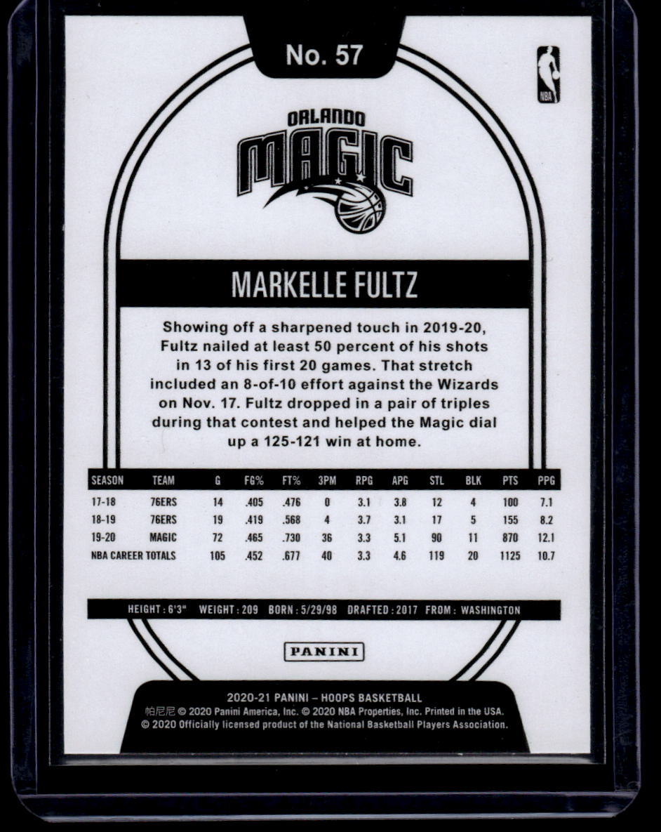 2020-21 Hoops #57 Markelle Fultz