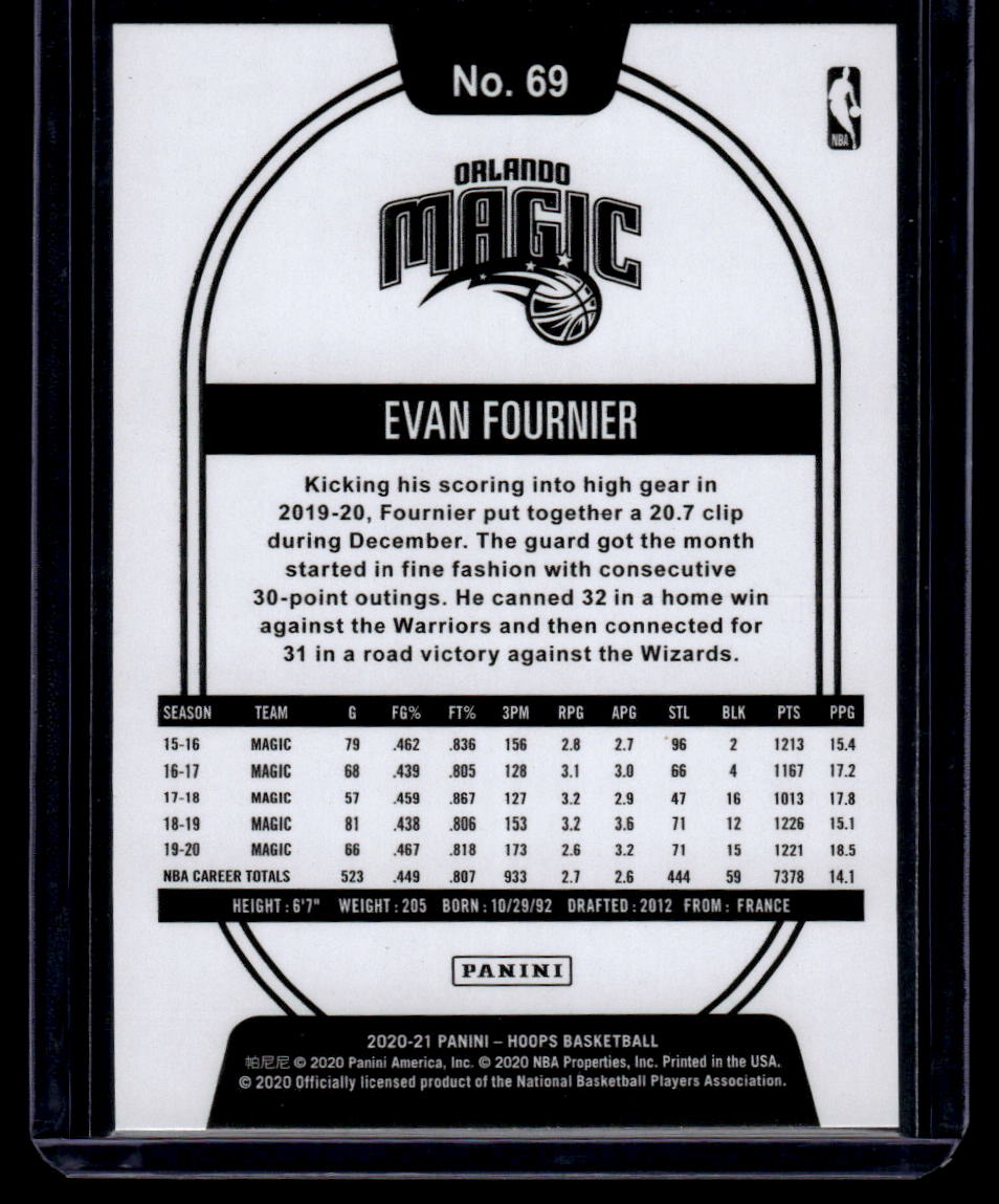 2020-21 Hoops #69 Evan Fournier