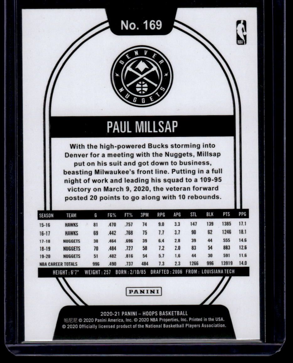 2020-21 Hoops #169 Paul Millsap