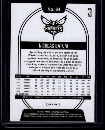 2020-21 Hoops #84 Nicolas Batum