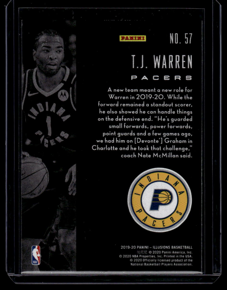 2019-20 Panini Illusions #57 T.J. Warren