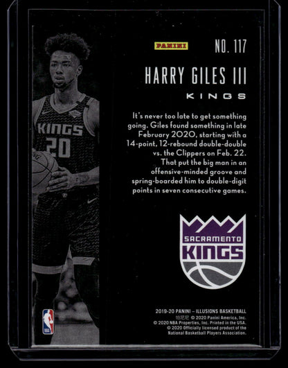 2019-20 Panini Illusions #117 Harry Giles III