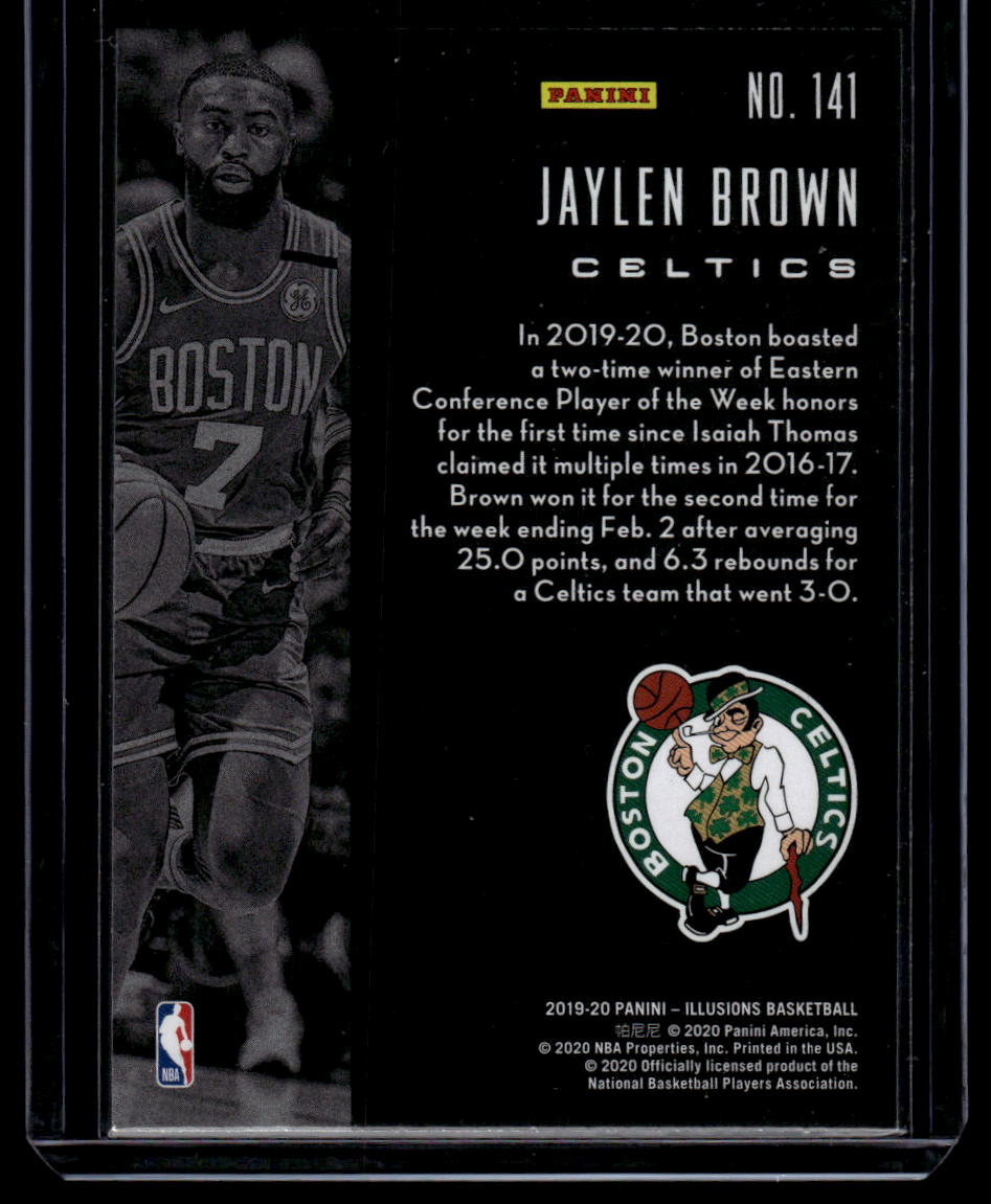 2019-20 Panini Illusions #141 Jaylen Brown