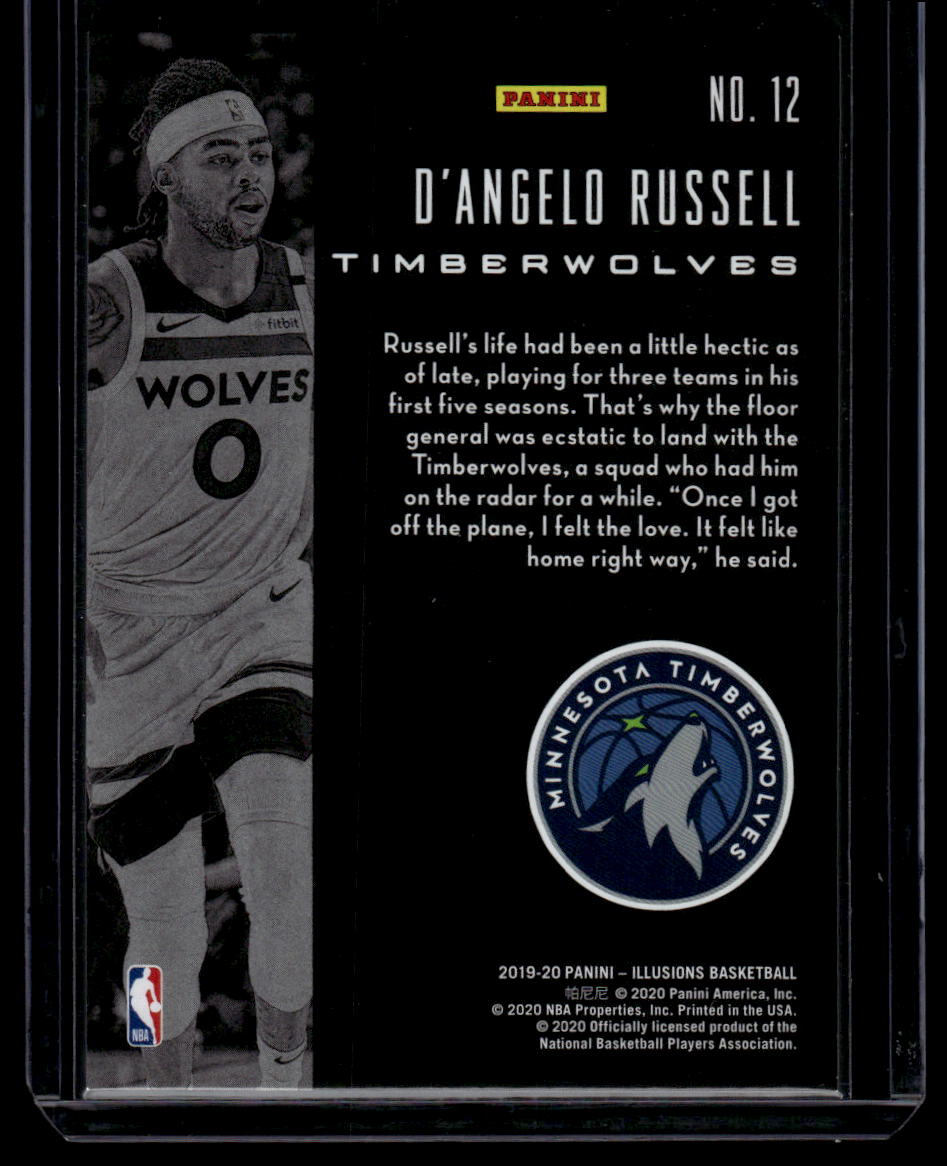 2019-20 Panini Illusions #12 D'Angelo Russell Yellow #/149