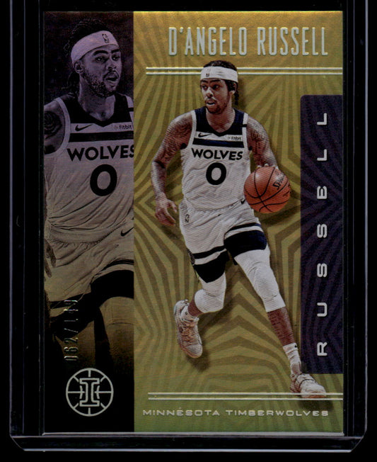 2019-20 Panini Illusions #12 D'Angelo Russell Yellow #/149